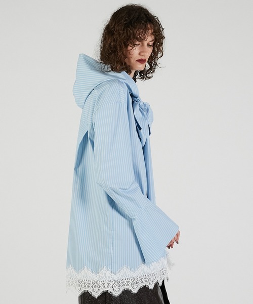 PRANK PROJECT（プランクプロジェクト）の「ボウタイシャツ / Bow tie shirt（シャツ/ブラウス・レディース・ホワイト/ブルー/ブラック・FREE）」の22枚目の写真