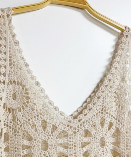 ONEP STAR（ワンピスター）の「刺繍ロングワンピース（ワンピース・レディース・ベージュ/ホワイト・FREE）」の13枚目の写真