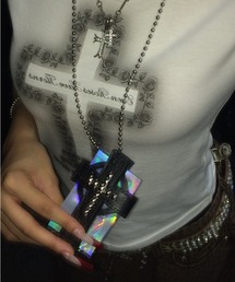 .KOM（ドットコム）の「『.KOM/ドットケーオーエム』クロスモチーフカードホルダーネックレス【Y】【CN】（ネックレス）」