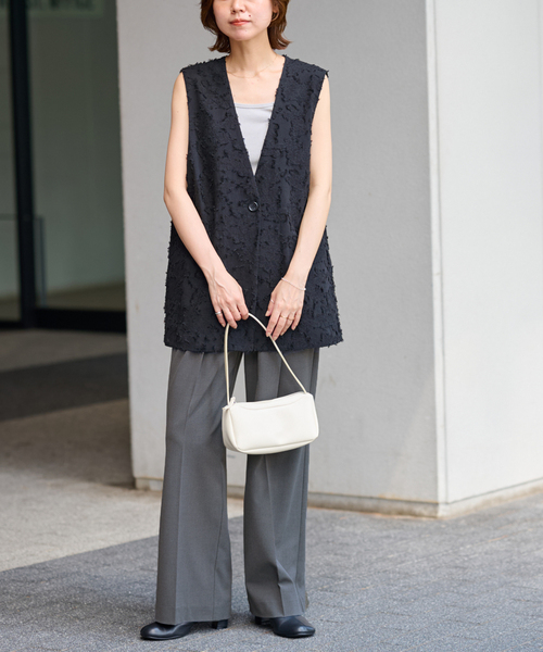【R313】unnumber カットジャガードジレ ベスト カットジャガードジレ（ベスト）｜JOURNAL STANDARD relume