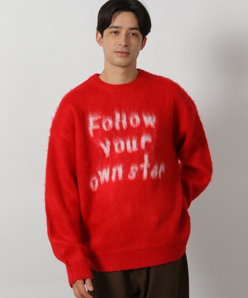 LAKOLE(ラコレ)の「カラーシャギーロゴプルオーバー / 570636(ニット/セーター・メンズ・ネイビー/レッド/グレー・MEDIUM/LARGE)」の6枚目の写真