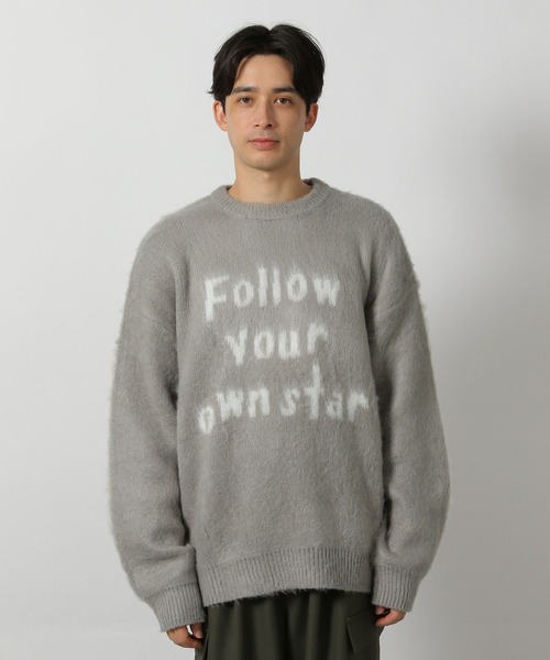 LAKOLE(ラコレ)の「カラーシャギーロゴプルオーバー / 570636(ニット/セーター・メンズ・ネイビー/レッド/グレー・MEDIUM/LARGE)」の7枚目の写真