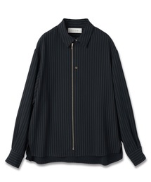 【美品】CULLNI ストライプ ブルゾン　クルニ 22SS 2 ブラック　黒 CULLNI クルニ ストライプブルゾン ジャケット メンズ ブラック