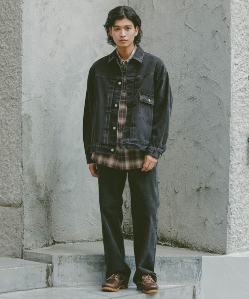 RAGEBLUE（レイジブルー）の「ヴィンテージライク/アソートデニムジャケット（デニムジャケット・メンズ・ネイビー/ブルー系その他/ブラック/グレー・FREE/MEDIUM）」の5枚目の写真