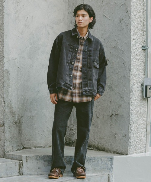 RAGEBLUE（レイジブルー）の「ヴィンテージライク/アソートデニムジャケット（デニムジャケット・メンズ・ネイビー/ブルー系その他/ブラック/グレー・FREE/MEDIUM）」の6枚目の写真