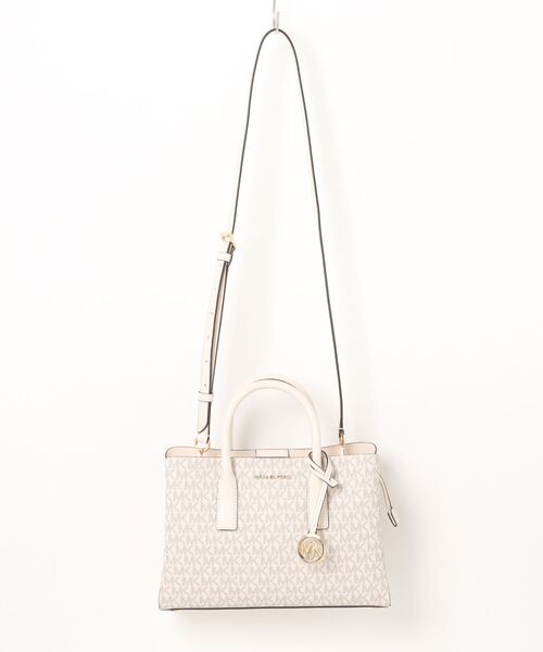 MICHAEL KORS（マイケルコース）の「RUTHIE サッチェル スモール - MKシグネチャー（ハンドバッグ・レディース・ホワイト系その他・FREE）」の4枚目の写真