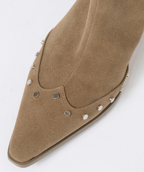 MAISON SPECIAL(メゾンスペシャル)の「Western Short Boots/ウエスタンショートブーツ(ブーツ・レディース・ブラック/ベージュ/マルチ・36/37/38)」の9枚目の写真