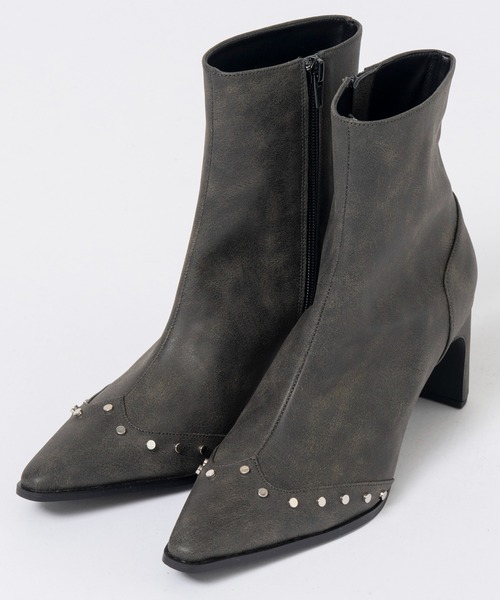MAISON SPECIAL(メゾンスペシャル)の「Western Short Boots/ウエスタンショートブーツ(ブーツ・レディース・ブラック/ベージュ/マルチ・36/37/38)」の12枚目の写真