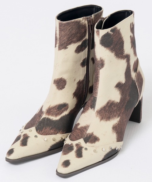 MAISON SPECIAL(メゾンスペシャル)の「Western Short Boots/ウエスタンショートブーツ(ブーツ・レディース・ブラック/ベージュ/マルチ・36/37/38)」の13枚目の写真