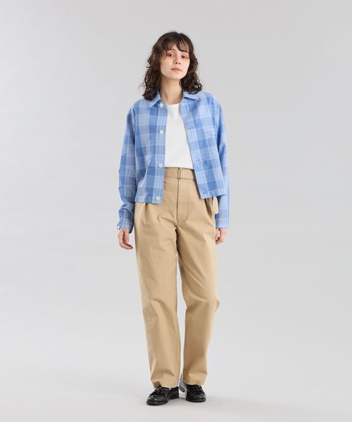 MACKINTOSH PHILOSOPHY（ﾏｯｷﾝﾄｯｼｭ ﾌｨﾛｿﾌｨｰ）の「GREY LABEL シアーチェックHARLTON（シャツ/ブラウス・レディース・ブルー系その他7/ベージュ系その他4・2/6）」の3枚目の写真