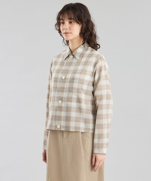 MACKINTOSH PHILOSOPHY（ﾏｯｷﾝﾄｯｼｭ ﾌｨﾛｿﾌｨｰ）の「GREY LABEL シアーチェックHARLTON（シャツ/ブラウス・レディース・ブルー系その他7/ベージュ系その他4・2/6）」の7枚目の写真