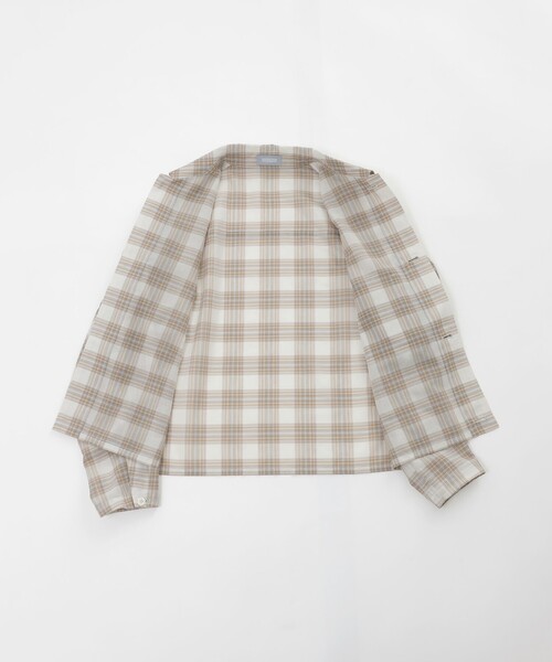 MACKINTOSH PHILOSOPHY（ﾏｯｷﾝﾄｯｼｭ ﾌｨﾛｿﾌｨｰ）の「GREY LABEL シアーチェックHARLTON（シャツ/ブラウス・レディース・ブルー系その他7/ベージュ系その他4・2/6）」の12枚目の写真