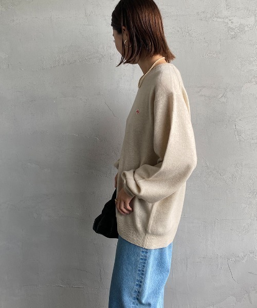 ぱ*ち様 DANTON ダントン　アイボリー　ウール　ニット プルオーバー　サイ DANTON（ダントン）の「DANTON/ダントン ラムズウール クルーネック