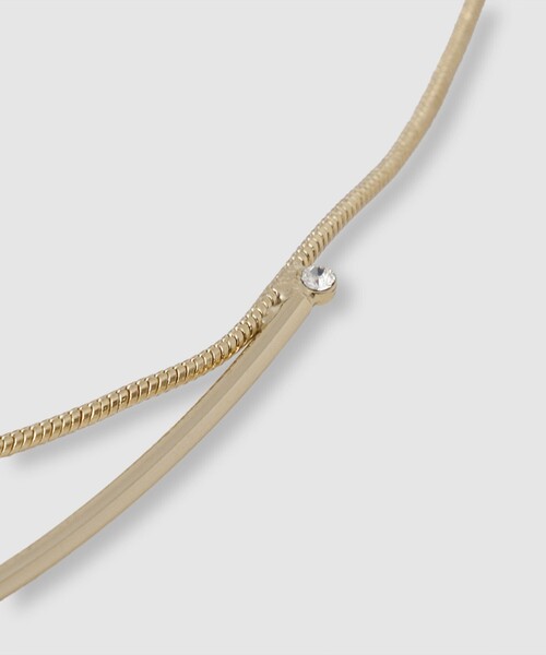 allureville（アルアバイル）の「◇2連チョーカー（ネックレス・レディース・ゴールド・FREE）」の3枚目の写真