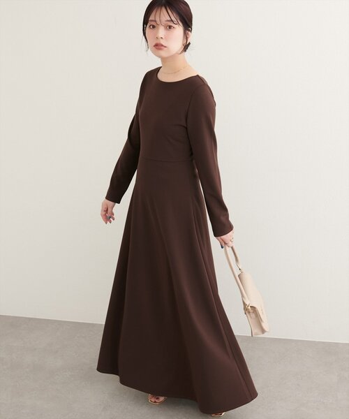 WEB限定／〈osono〉前後2WAYカットジョーゼットフレアワンピース