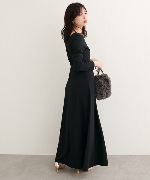 WEB限定／〈osono〉前後2WAYカットジョーゼットフレアワンピース