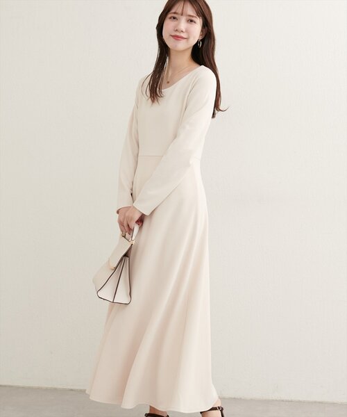 WEB限定／〈osono〉前後2WAYカットジョーゼットフレアワンピース