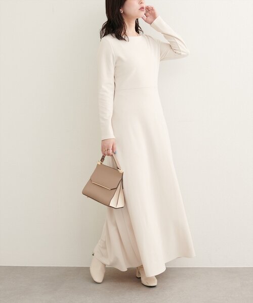 natural couture(ナチュラルクチュール)の「WEB限定/〈osono〉前後2WAYカットジョーゼットフレアワンピース(ワンピース・レディース・ブラウン/ブラック/オフホワイト・MEDIUM/LARGE)」の12枚目の写真