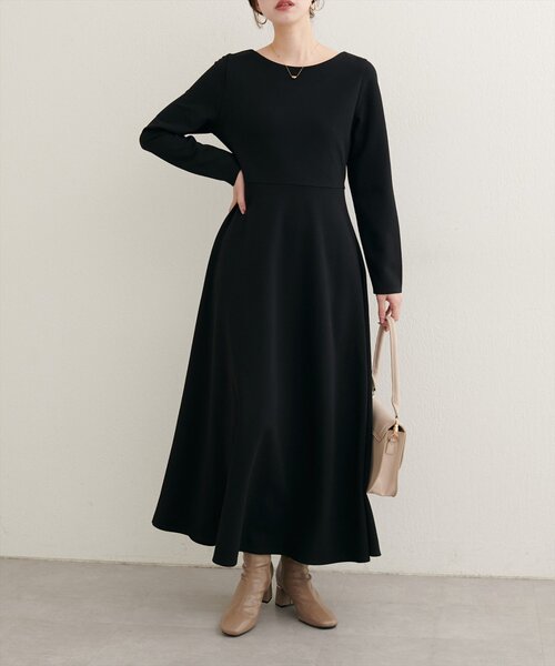 WEB限定／〈osono〉前後2WAYカットジョーゼットフレアワンピース