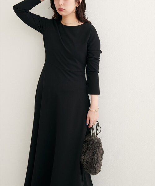 natural couture(ナチュラルクチュール)の「WEB限定/〈osono〉前後2WAYカットジョーゼットフレアワンピース(ワンピース・レディース・ブラウン/ブラック/オフホワイト・MEDIUM/LARGE)」の22枚目の写真