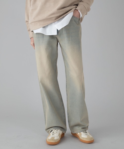 WEGO（ウィゴー）の「WEGO/ストレートデニムパンツ（デニムパンツ・メンズ・コバルトブルー/グレー系その他/スカイブルー/インディゴブルー/ブラック系1/ブルー・LARGE/MEDIUM/SMALL）」の3枚目の写真