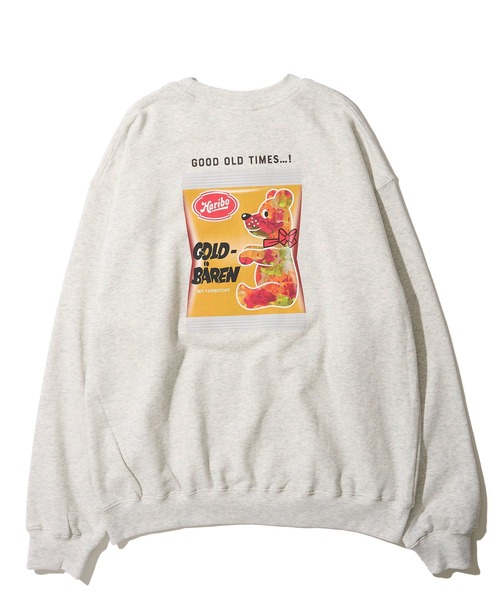 ADPOSION（アドポーション）の「【HARIBO / ハリボー】レトログラフィックプリント スウェットトレーナー（スウェット・レディース・ネイビー/アイボリー/チャコールグレー・MEDIUM/X-LARGE/LARGE）」の5枚目の写真