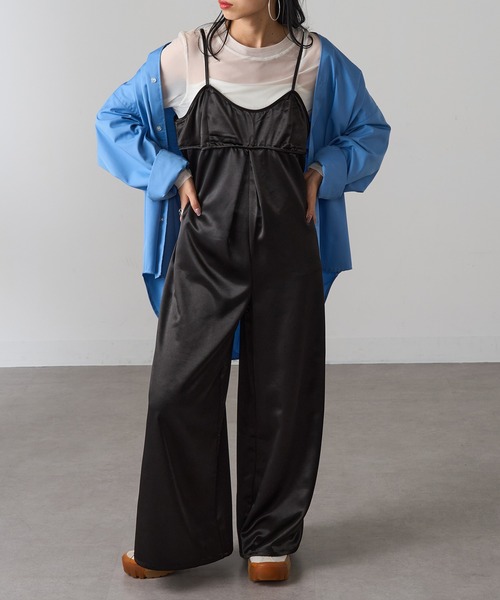 セール】【MAGASIN DE MODE Onjna】サテン ビスチェ風 キャミ