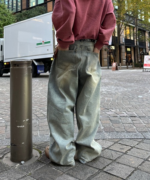 ADAMASTE（アダマスト）の「13.5oz Vintage Like Overdyed Denim - 13.5オンスヴィンテージライクオーバーダイデニム（デニムパンツ・メンズ・ブラウン/ブルー/ブルー系その他/ブラック/サックスブルー・SMALL/MEDIUM/LARGE）」の16枚目の写真