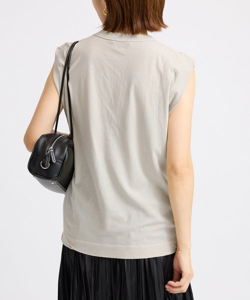 IENA（イエナ）の「《追加》ATON/エイトン FRESCA SINGLE JERSEY ノースリーブ（Tシャツ/カットソー・レディース・ベージュ/ピンク/ブラウン/ブラック系その他・FREE）」の16枚目の写真