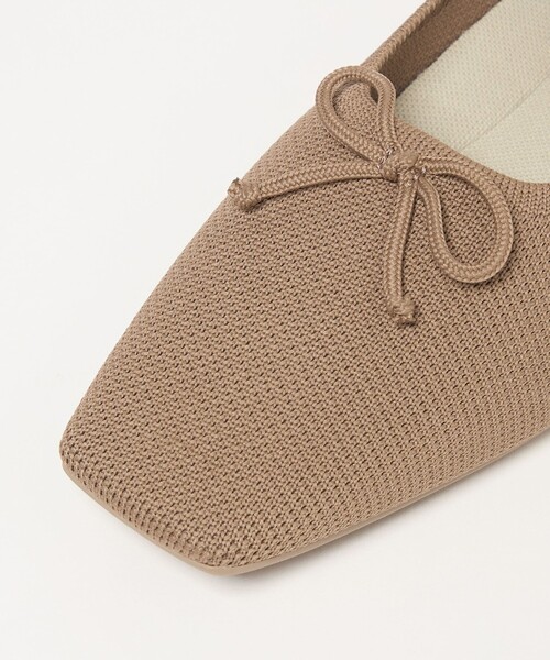 green label relaxing（グリーンレーベルリラクシング）の「ウェルネス スクエア バレエシューズ / フラットシューズ 撥水 ウォッシャブル（バレエシューズ・レディース・ブラック/モカ/その他1・22.5cm/23cm/23.5cm/24cm/24.5cm/25cm）」の6枚目の写真