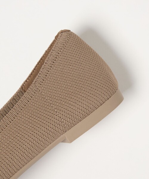 green label relaxing（グリーンレーベルリラクシング）の「ウェルネス スクエア バレエシューズ / フラットシューズ 撥水 ウォッシャブル（バレエシューズ・レディース・ブラック/モカ/その他1・22.5cm/23cm/23.5cm/24cm/24.5cm/25cm）」の5枚目の写真