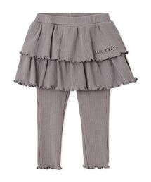 JAMIE KAY（ジェイミーケイ）の「リブメロウスカート付きレギンス／オーガニックコットン（スカート・キッズ）」