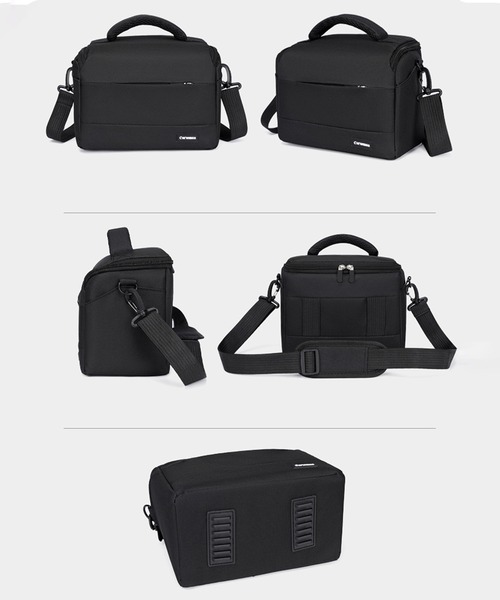 CALIFORNIA OUTFITTERS(カリフォルニア アウトフィッターズ)の「8B47 収納ポケット付 スクエアショルダー カメラバッグ(カメラ/カメラグッズ・メンズ・ブラック・ONESIZE)」の10枚目の写真