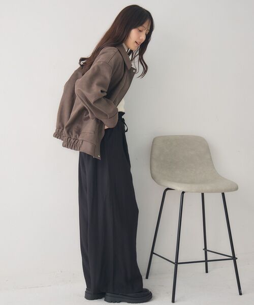 RETRO GIRL（レトロガール）の「スエードBZ（ブルゾン・レディース・ブラウン/キャメル/チャコールグレー・FREE）」の21枚目の写真