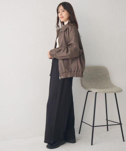 RETRO GIRL（レトロガール）の「スエードBZ（ブルゾン・レディース・ブラウン/キャメル/チャコールグレー・FREE）」の19枚目の写真