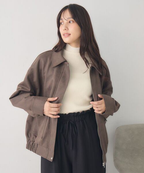 RETRO GIRL（レトロガール）の「スエードBZ（ブルゾン・レディース・ブラウン/キャメル/チャコールグレー・FREE）」の18枚目の写真