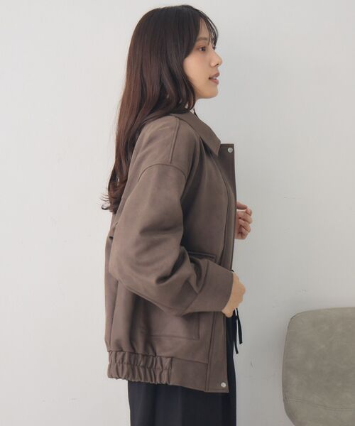 RETRO GIRL（レトロガール）の「スエードBZ（ブルゾン・レディース・ブラウン/キャメル/チャコールグレー・FREE）」の17枚目の写真