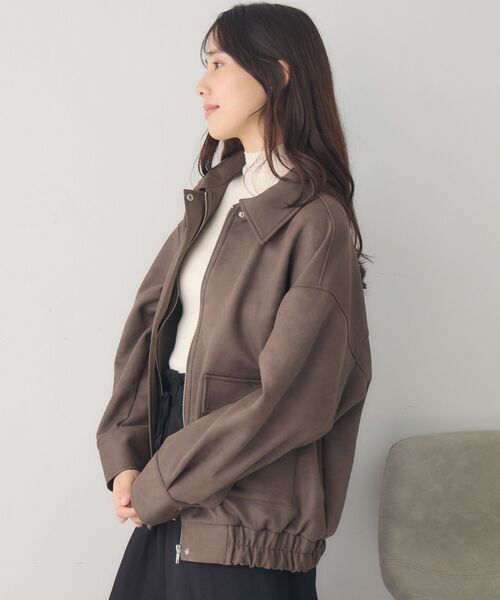 RETRO GIRL（レトロガール）の「スエードBZ（ブルゾン・レディース・ブラウン/キャメル/チャコールグレー・FREE）」の15枚目の写真