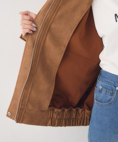 RETRO GIRL（レトロガール）の「スエードBZ（ブルゾン・レディース・ブラウン/キャメル/チャコールグレー・FREE）」の9枚目の写真