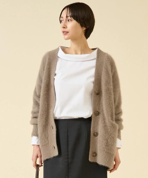 martinique(マルティニーク)の「《定番》FOXファーカーディガン(カーディガン/ボレロ・レディース・チャコールグレー/サックスブルー/ブラウン系その他・FREE)」の3枚目の写真