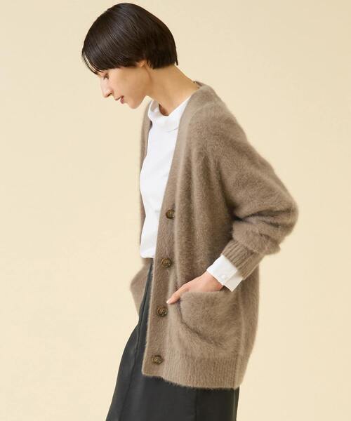 martinique(マルティニーク)の「《定番》FOXファーカーディガン(カーディガン/ボレロ・レディース・チャコールグレー/サックスブルー/ブラウン系その他・FREE)」の4枚目の写真