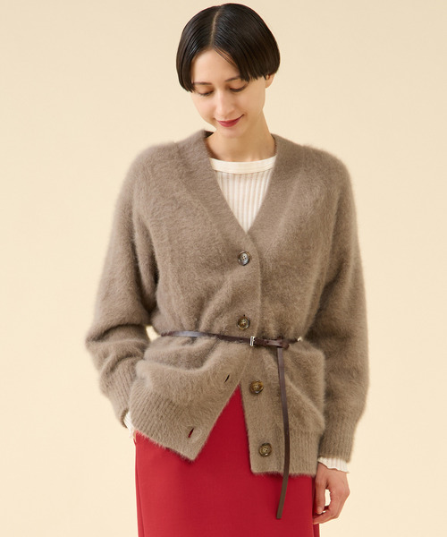 martinique(マルティニーク)の「《定番》FOXファーカーディガン(カーディガン/ボレロ・レディース・チャコールグレー/サックスブルー/ブラウン系その他・FREE)」の6枚目の写真