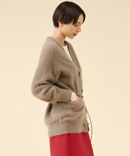 martinique(マルティニーク)の「《定番》FOXファーカーディガン(カーディガン/ボレロ・レディース・チャコールグレー/サックスブルー/ブラウン系その他・FREE)」の7枚目の写真