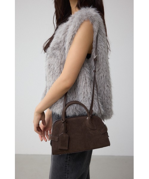 AZUL by moussy(アズールバイマウジー)の「フェイクスエードバッグ(ショルダーバッグ・レディース・ベージュ/ブラウン・FREE)」の6枚目の写真