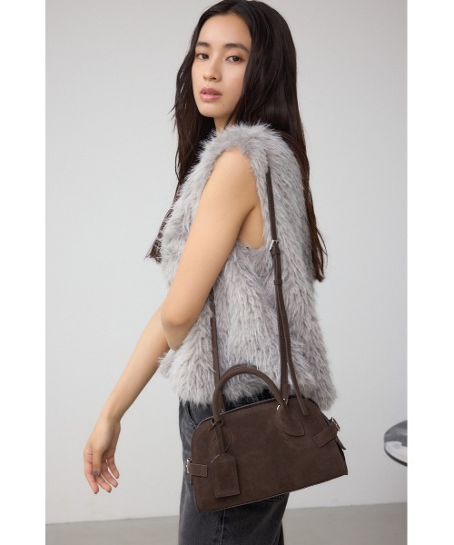 AZUL by moussy(アズールバイマウジー)の「フェイクスエードバッグ(ショルダーバッグ・レディース・ベージュ/ブラウン・FREE)」の7枚目の写真