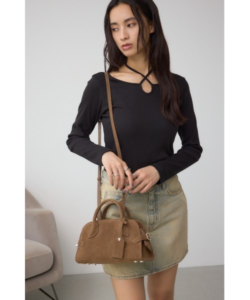 AZUL by moussy(アズールバイマウジー)の「フェイクスエードバッグ(ショルダーバッグ・レディース・ベージュ/ブラウン・FREE)」の18枚目の写真
