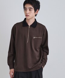 tk.TAKEO KIKUCHI（ティーケータケオキクチ）の「ポロ衿ハーフジップ（ポロシャツ）」