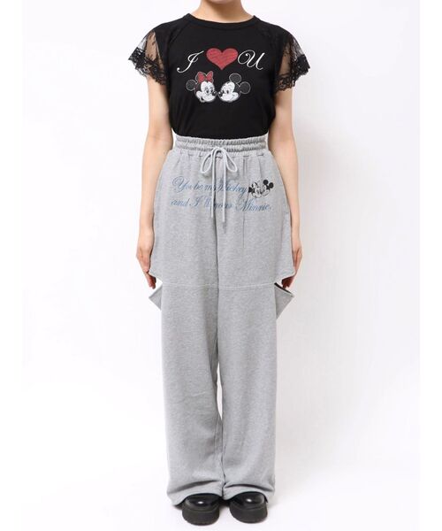 jouetie（ジュエティ）の「【Mickey&Minnie】カットアウトスウェットパンツ（スウェットパンツ・レディース・ブラウン/ブラック/グレー・MEDIUM）」の16枚目の写真