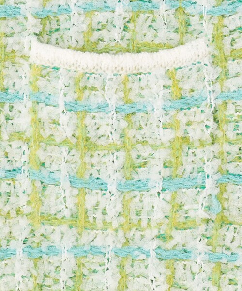 TOCCA(トッカ)の「FLUFFY PATH ニットジャケット(カーディガン/ボレロ・レディース・ライトグリーン系/ブラック系5・SMALL/MEDIUM)」の12枚目の写真