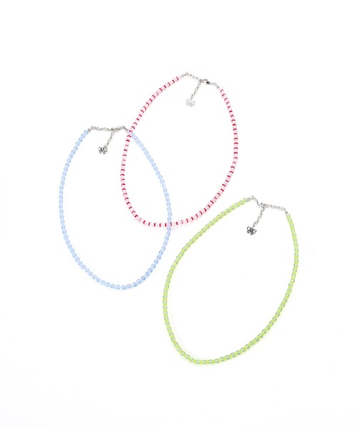 Casselini（キャセリーニ）の「Casselini(キャセリーニ)カラービーズネックレス（ネックレス・レディース・レッド/グリーン/ブルー・FREE）」の2枚目の写真